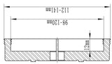 Bernardo Drehbankfutter Schwalbenschwanzbacken für M115-Futter