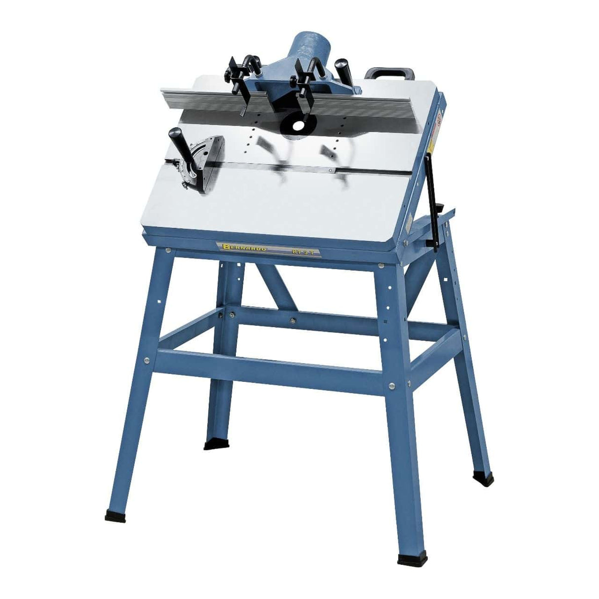 Bernardo RT 3 T Fräsmaschine – Schwenkbarer Tisch 0°-45°, Gusseisenplatte 780 × 505 mm, Absaugung Ø 100 mm, Gewicht 57 kg