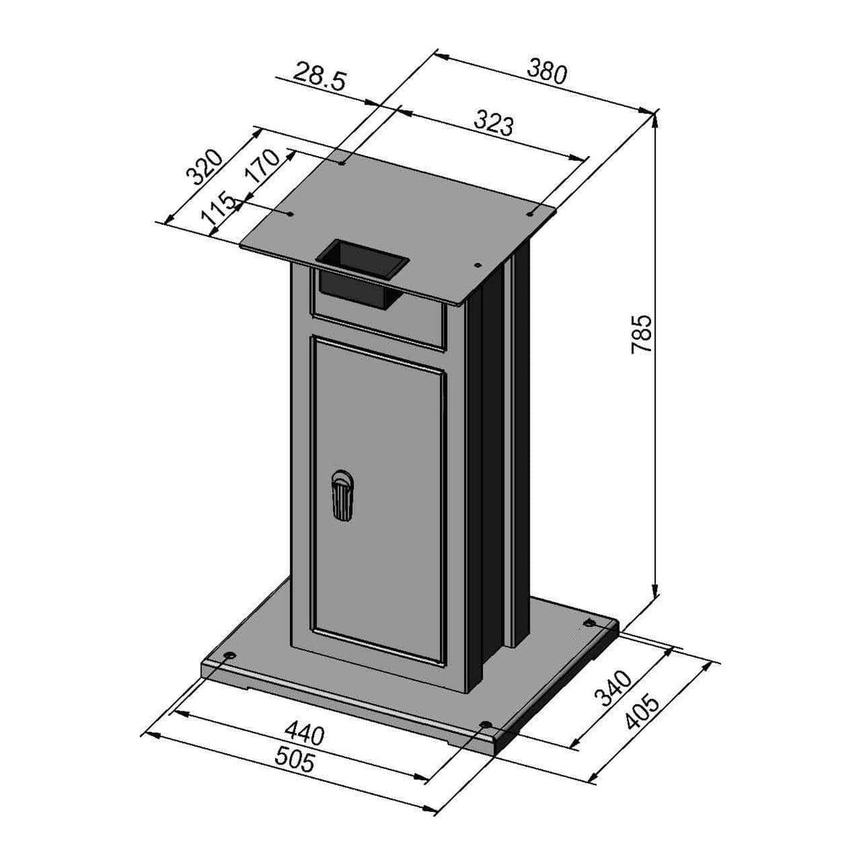Basis für Modell G-Mühlen