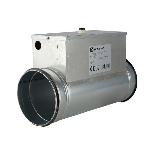 Batteria di riscaldamento elettrica dotata di sistema di controllo integrato per una regolazione precisa e un'efficienza energetica ottimale.