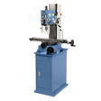 Trapano-fresatrice Bernardo BF 25 L Super con tavola 700 x 160 mm, testa inclinabile 90° a destra e 30° a sinistra, velocità variabile continua e indicatori digitali integrati.