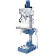 Trapano-fresatrice Bernardo BF 45 HSV con tavola 730 x 210 mm, testa inclinabile ±90°, avanzamento automatico mandrino e velocità variabile fino a 3200 rpm.