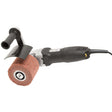 Satinatrice Bernardo DP 120 con motore da 800 W, 6 velocità regolabili e disco abrasivo Ø 120 mm.