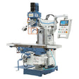 Fresatrice universale Bernardo UWF 95 N con tavola 1600 x 360 mm, mandrino ISO 40 verticale e orizzontale, DRO 3 assi e serraggio pneumatico.