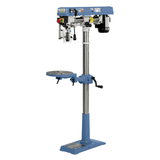 Trapano a colonna Bernardo RBM 780 SB / 230 V con capacità di foratura Ø 16 mm, testa inclinabile -90°/+45°, tavola girevole e protezione regolabile.