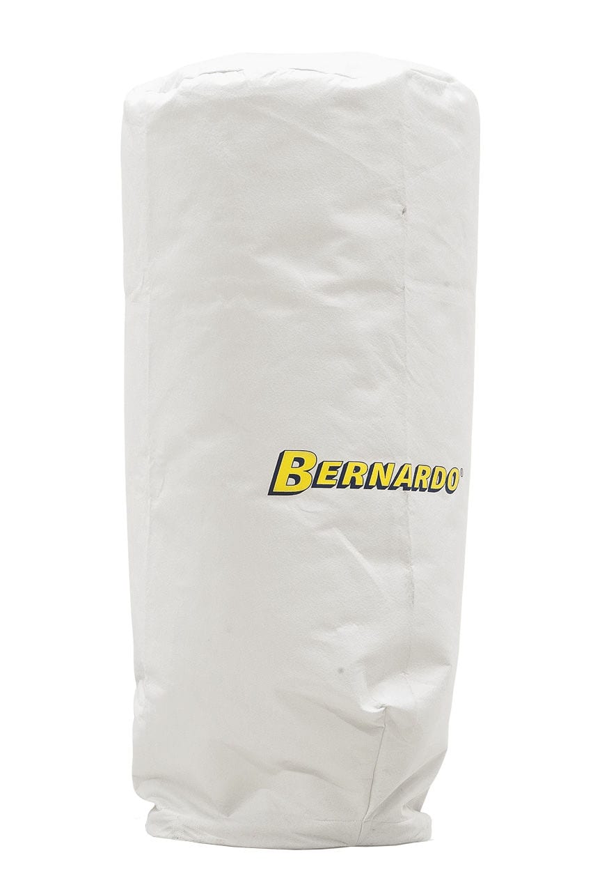 Sacchetto filtro Bernardo per aspiratori ASA 3500 e ASA 4500, realizzato in tessuto tecnico filtrante lavabile e riutilizzabile, per una filtrazione efficiente di trucioli e polveri fini.