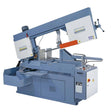Sega a nastro Bernardo MSB 440 DGH con doppio taglio obliquo, morsa idraulica, velocità variabile e capacità fino a 610 x 440 mm.