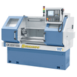 Vista del tornio CNC Bernardo CK 320 x 750 con torretta a 6 posizioni, mandrino Ø 160 mm, carenatura completa e controllo Siemens 808D Advanced.