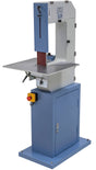 Lucidatrice per metalli Bernardo VBM 100 x 2000 con nastro 100 x 2000 mm, due velocità e dispositivi per levigatura cilindrica.