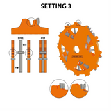 CMT Schneidwerkzeug-Nutfräser-Profi-Sägeblattsatz - D203x6.2-20 d15.87 Z12 HW