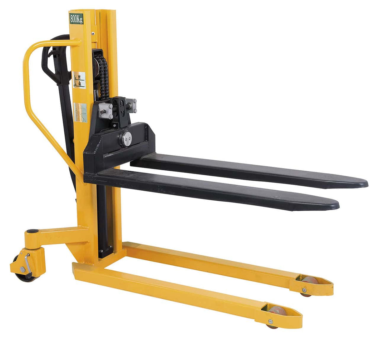 Bernardo HHK 800 RL Schwerlast-Handstapler – 800 kg Tragfähigkeit, 940 mm Hubhöhe, 1150 mm Gabellänge, ±20° Gabelneigung