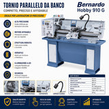 Bernardo Hobby 910 G 230V Metalldrehmaschine