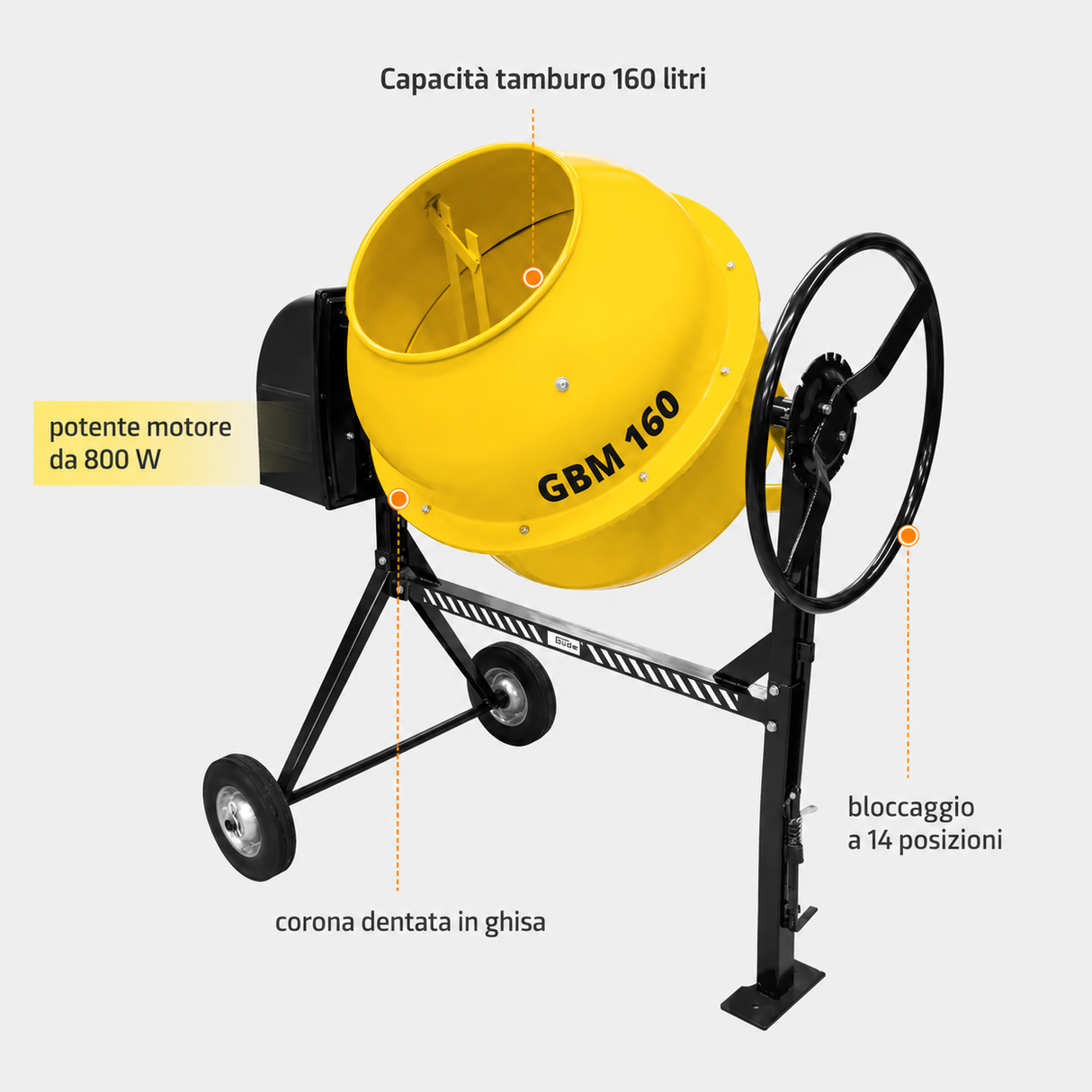 Güde Betonmischer GBM 160