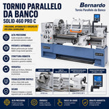 Bernardo Solid 460 x 1500 Pro Metalldrehmaschine mit 3-Achsen-Digitalanzeige