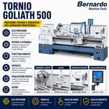 Bernardo Goliath 500 x 3000 Parallel-Metalldrehmaschine mit 3-Achsen-Digitalanzeige