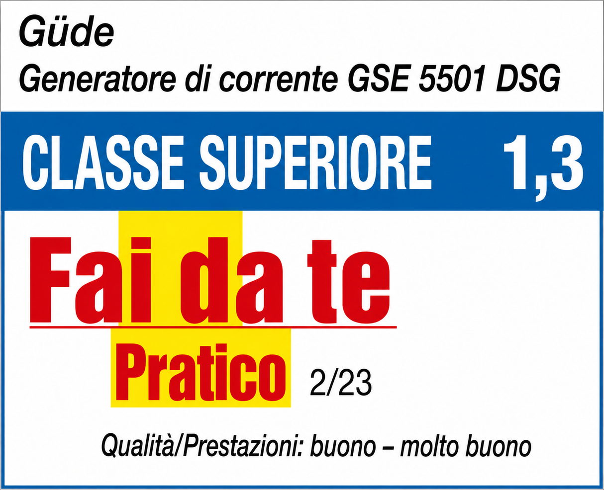 Generatore di corrente Guede di corrente diesel 5000 W GSE 5501 DSG