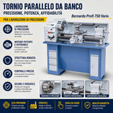 Bernardo Profi 750 Vario / 230 V – Kompaktdrehmaschine mit variabler Drehzahl