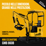 Güde Mini Escavatore GMB 860B