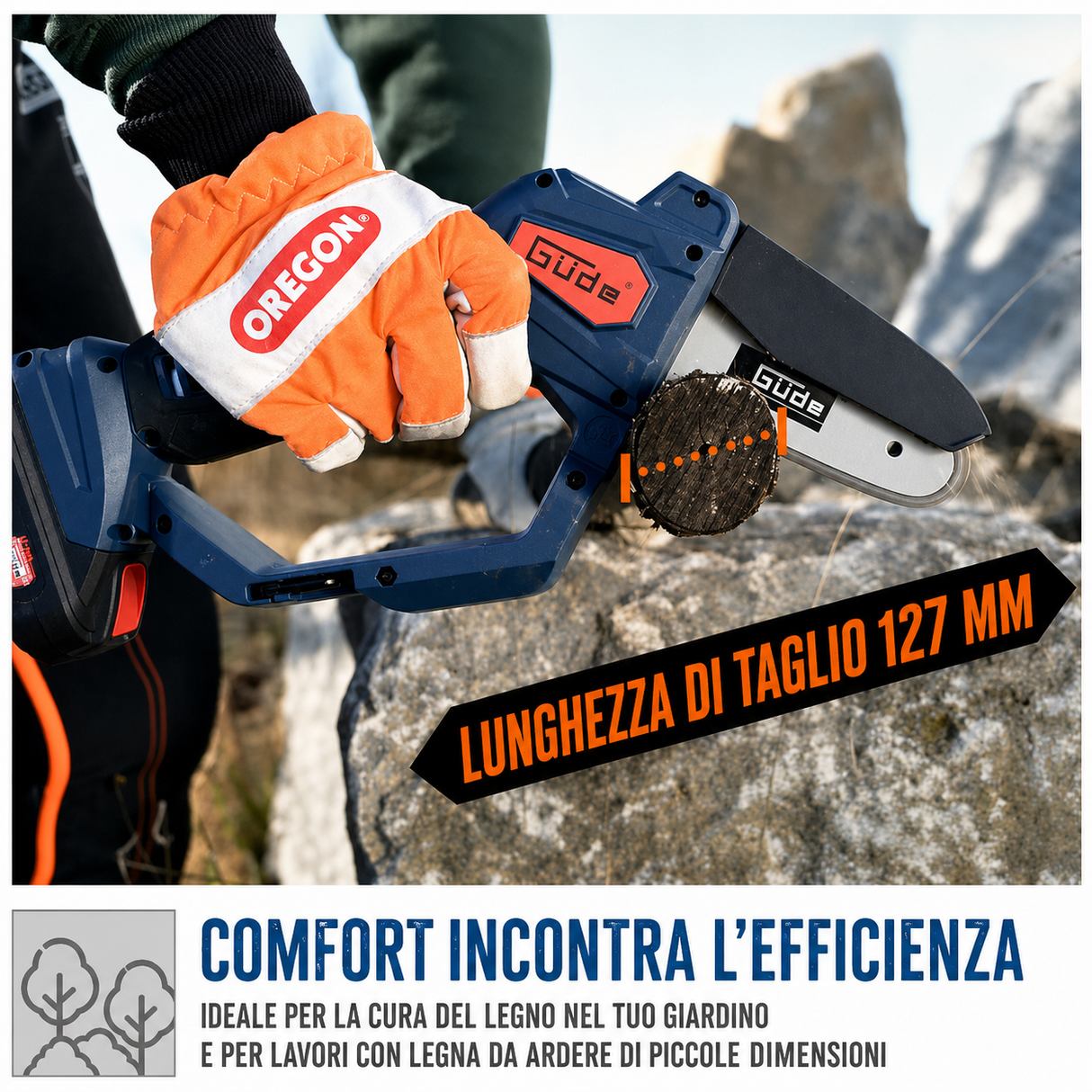 Utensile da giardinaggio Guede Mini motosega Güde MK 18-201-05