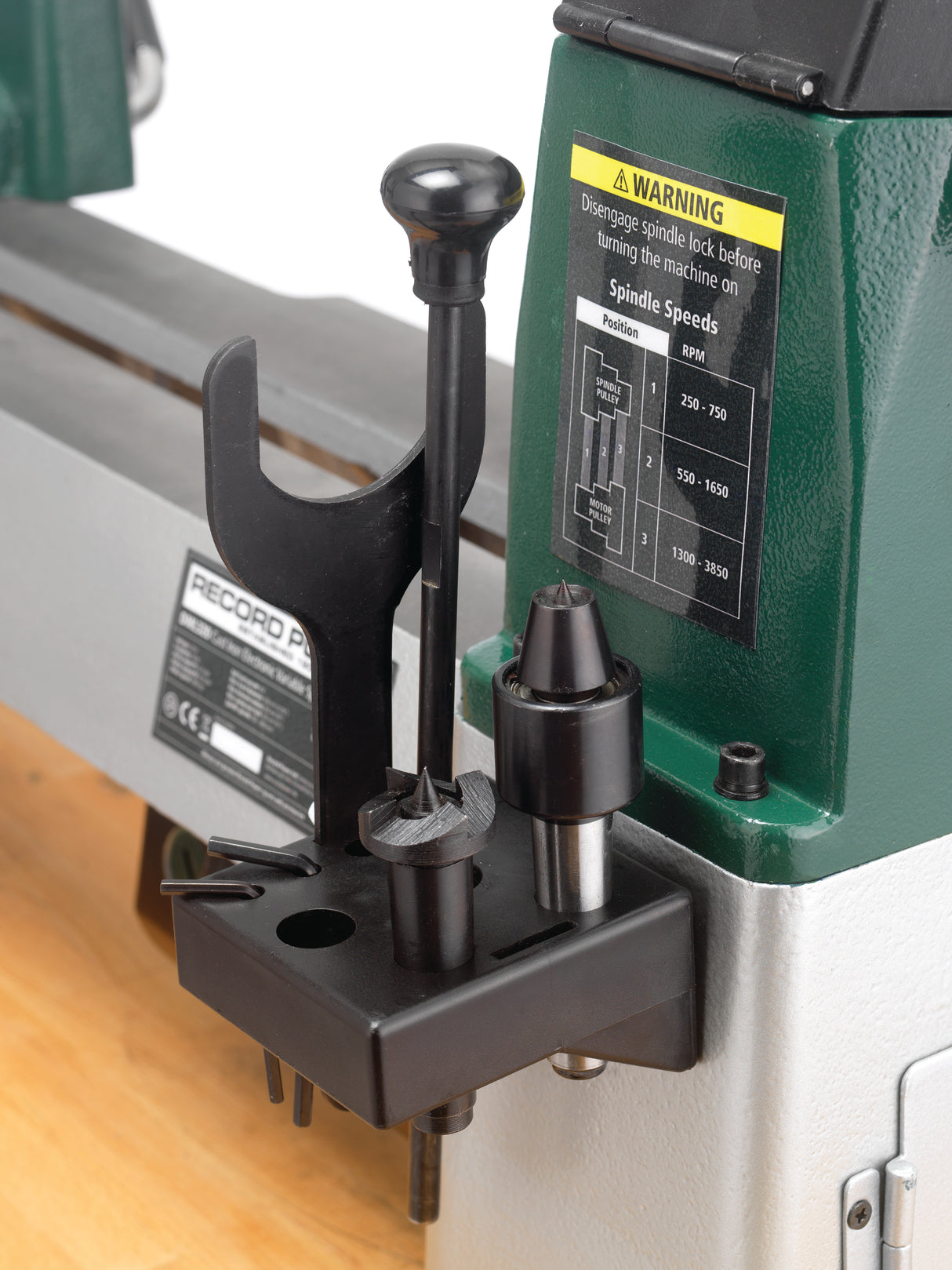 Tornio per legno Record Power DML320 12” in ghisa