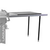  Accessorio LAGUNA per seghe da banco Fusion, con piano in MDF, gambe regolabili e guida in alluminio, per ampliare la larghezza di taglio fino a 1320 mm.
