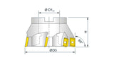 Bernardo Schneidwerkzeug, Flach- und Winkelschneider, Durchmesser 50 mm