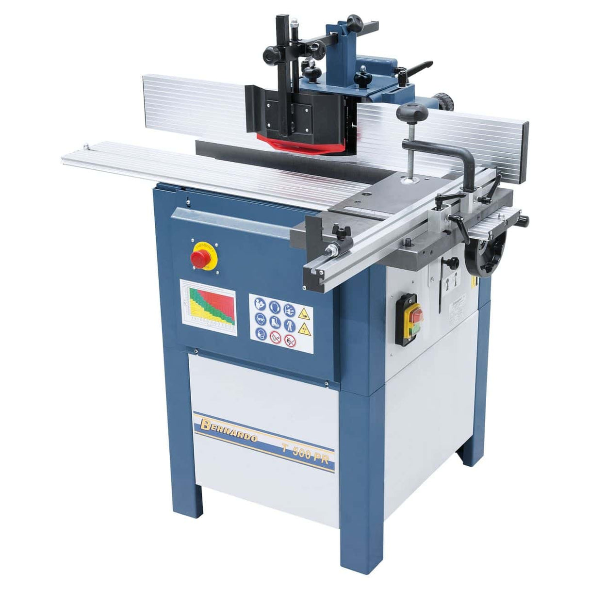 Bernardo T 500 PR Vertikalfräsmaschine – 230 V Einphasenstrom, 1,5 kW Motor, 4-Gang-Riemenantrieb, inklusive Rollentisch