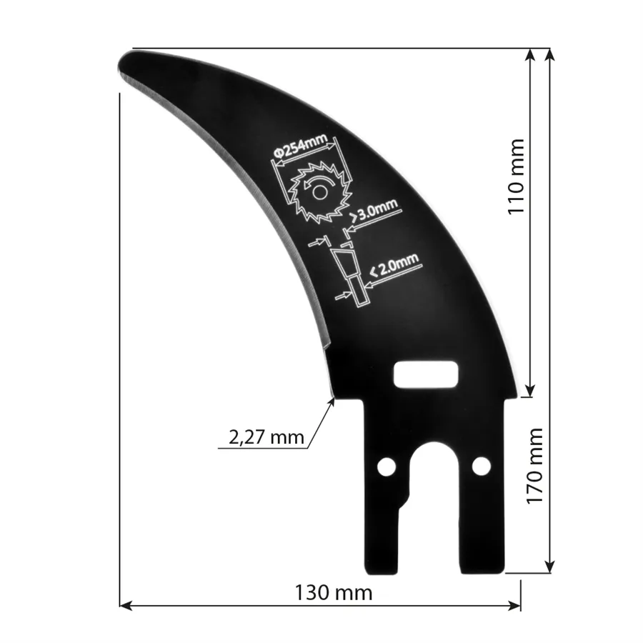 Laguna Trennmesser für nicht durchgehende Schnitte – Ø 254 mm