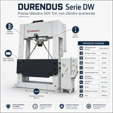 Durendus DW Serie 500 Tonnen Hydraulikpresse mit Schiebezylinder