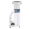 Impianto di aspirazione per polveri sottili Bernardo DC 450 CF 230 V con filtro FP 2 e carrello integrato, ideale per l’aspirazione di trucioli e segatura nelle lavorazioni del legno.