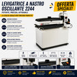 Calibratrice a cilindro oscillante JET JWDS-2244OSC con larghezza di lavoro fino a 1120 mm, ideale per levigatura uniforme e finiture professionali su superfici di grandi dimensioni.