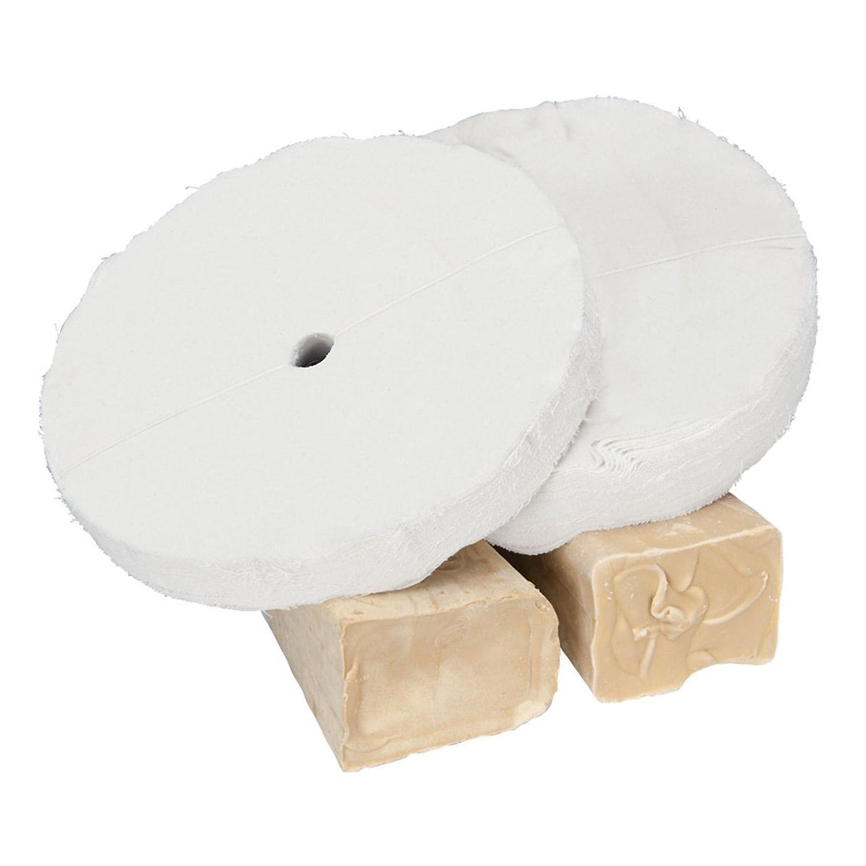 Kunststoffpolierset Ø 350 x 25 mm, Ø 16 mm, 4 Stück.