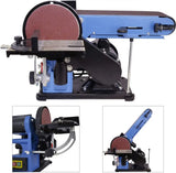 Levigatrice Guede GBTS 400 con motore 350 W, nastro 915×100 mm, disco Ø150 mm e piano inclinabile 45°, ideale per legno e metallo.