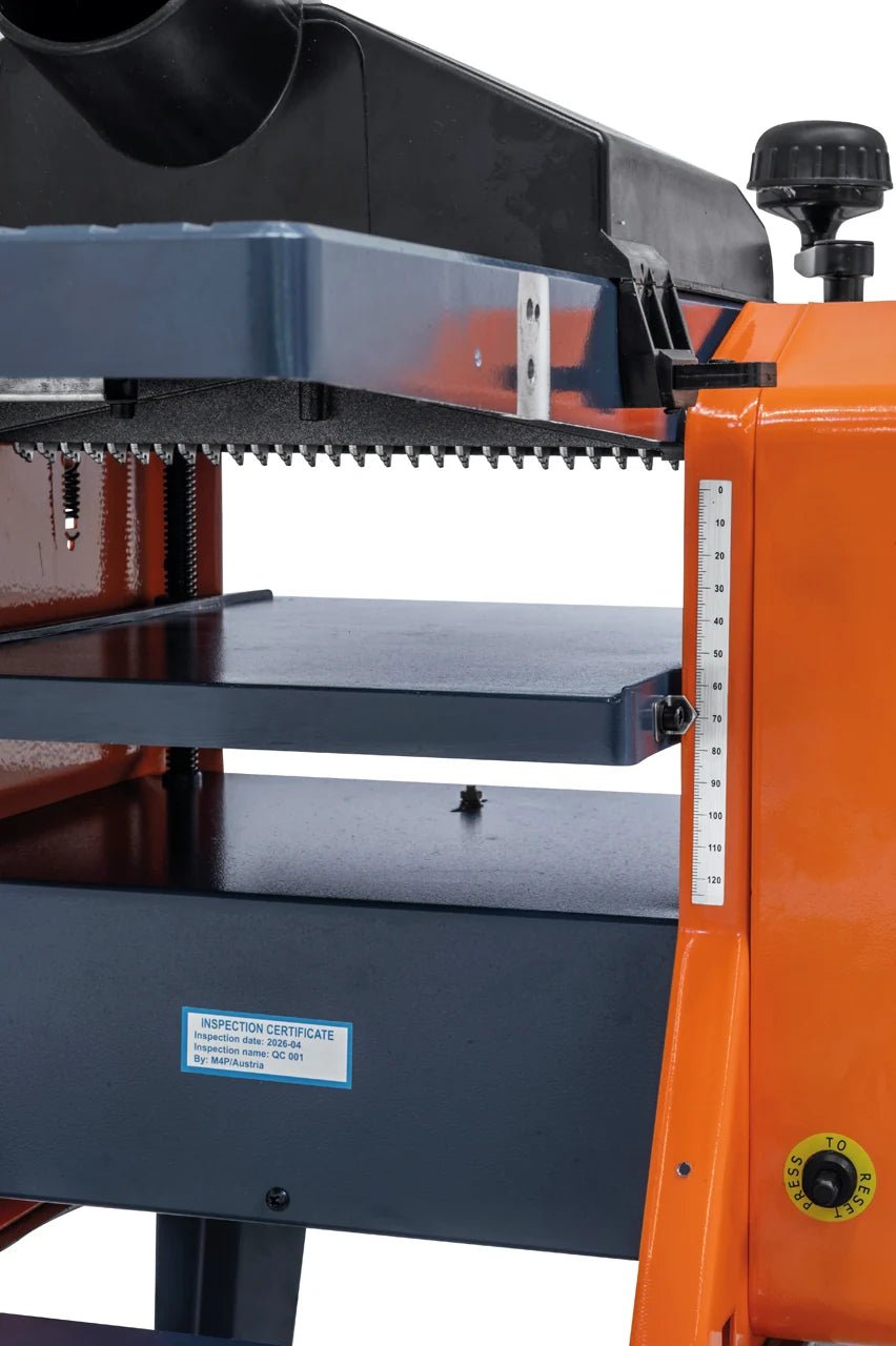 Abricht- und Dickenhobelmaschine FS 250 S mit Spiralmesserwelle und Untergestell / 230 V