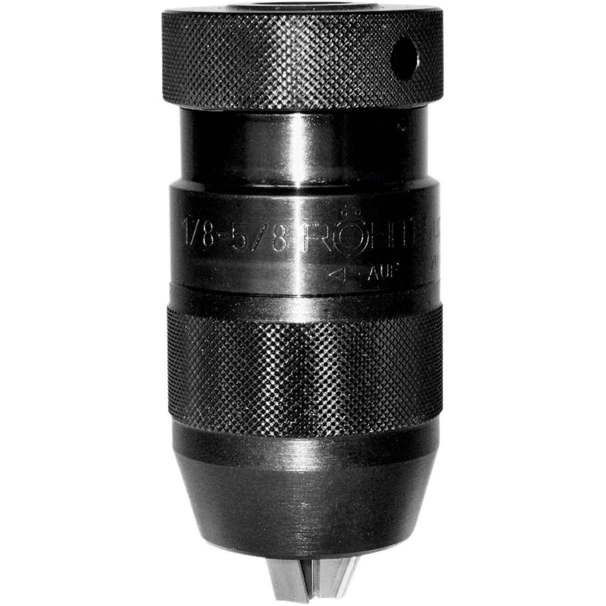 Mandrino autoserrante professionale con attacco B16 e campo di serraggio 1–13 mm, ideale per trapani a colonna e applicazioni di precisione.