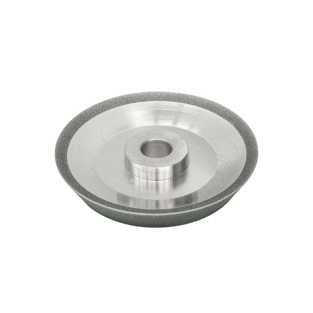 Mola abrasiva in CBN per rettifica utensili in acciaio rapido con diametro da 12,1 a 32 mm su affilatrici DG 32 MD e DG 32 Pro.