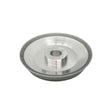 Mola abrasiva diamantata SDC per rettifica utensili in metallo duro con diametro da 12,1 a 32 mm su affilatrici DG 32 MD e DG 32 Pro.