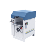 Pialla a spessore Bernardo DH 410 400 V con piano da 410 mm, albero a 4 coltelli HSS, display digitale e tavolo estensibile con rulli integrati per lavorazioni professionali e precise.
