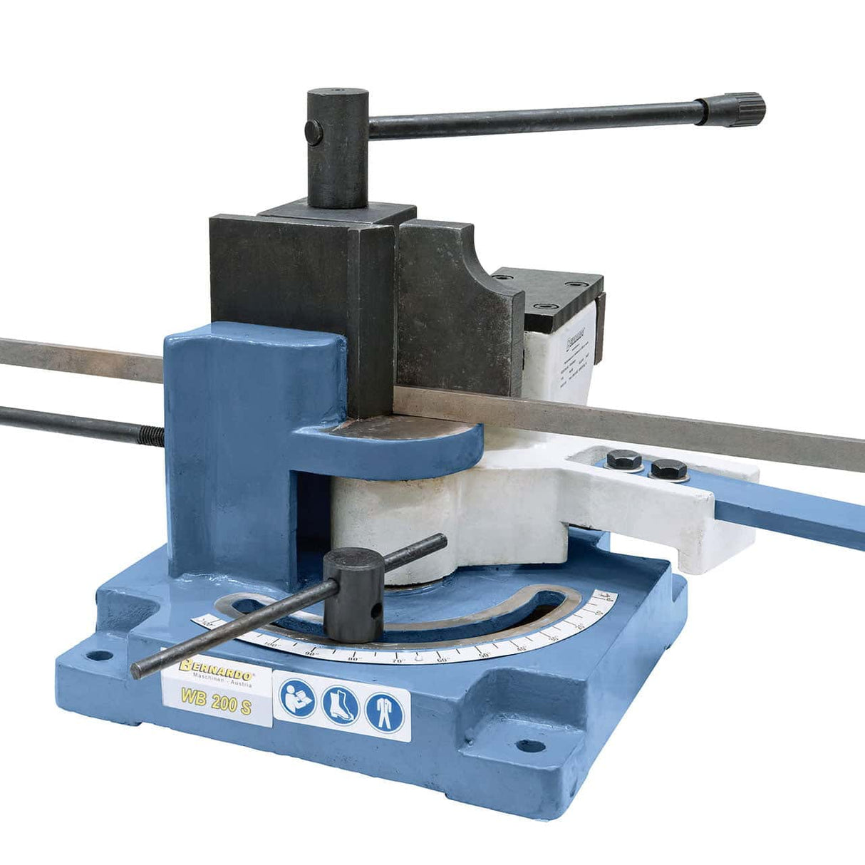 Bernardo WB 200 S manuelle Winkelbiegemaschine – bis zu 100 x 7 mm kaltes Stahlblech, 100 x 15 mm warmes Stahlblech