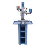 Bernardo KF 16 Vario Bohr- und Fräsmaschine mit 3-Achs-Digitalanzeige DT 40 – Bohrer Ø 16 mm, Planfräser Ø 50 mm, Tisch 400 × 120 mm, Schwenkkopf -90°/+90°, 0,5 kW Motor, 230 V Einphasenstrom, Gewicht 60 kg