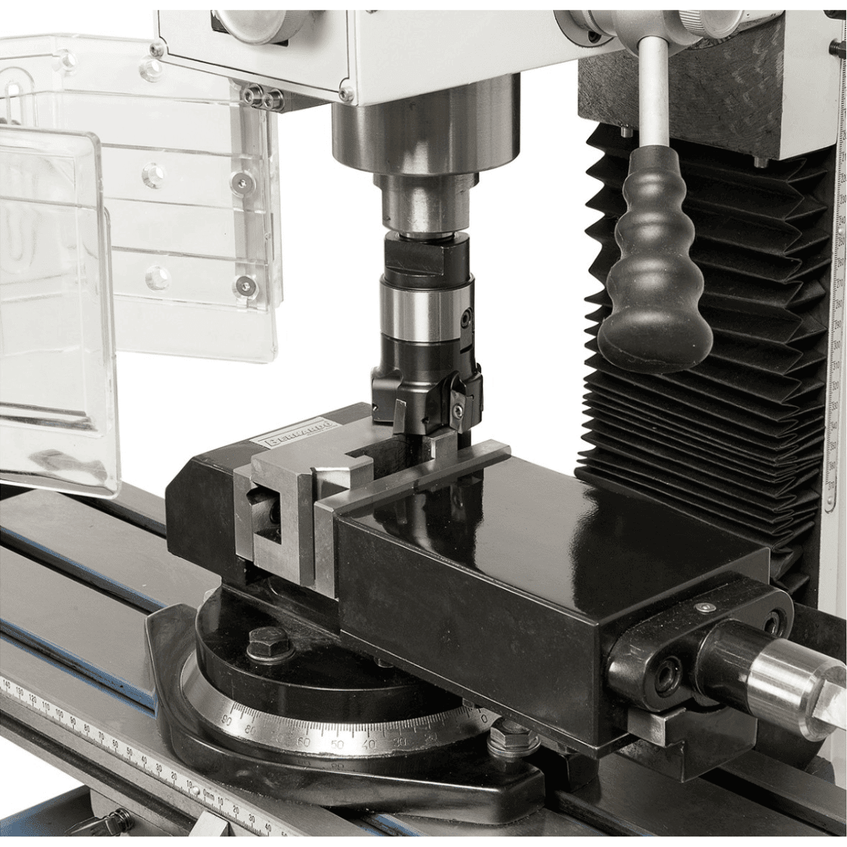 Bernardo KF 25 D Vario Bohr- und Fräsmaschine mit 3-Achs-Digitalanzeige DT 40 und variabler Drehzahlregelung