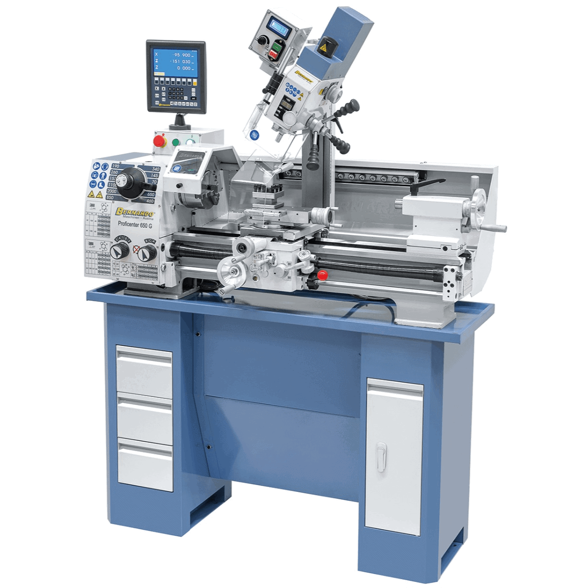 Bernardo Proficenter 650 G / 400 V Fräsdrehmaschine mit 2-Achs-Digitalanzeige