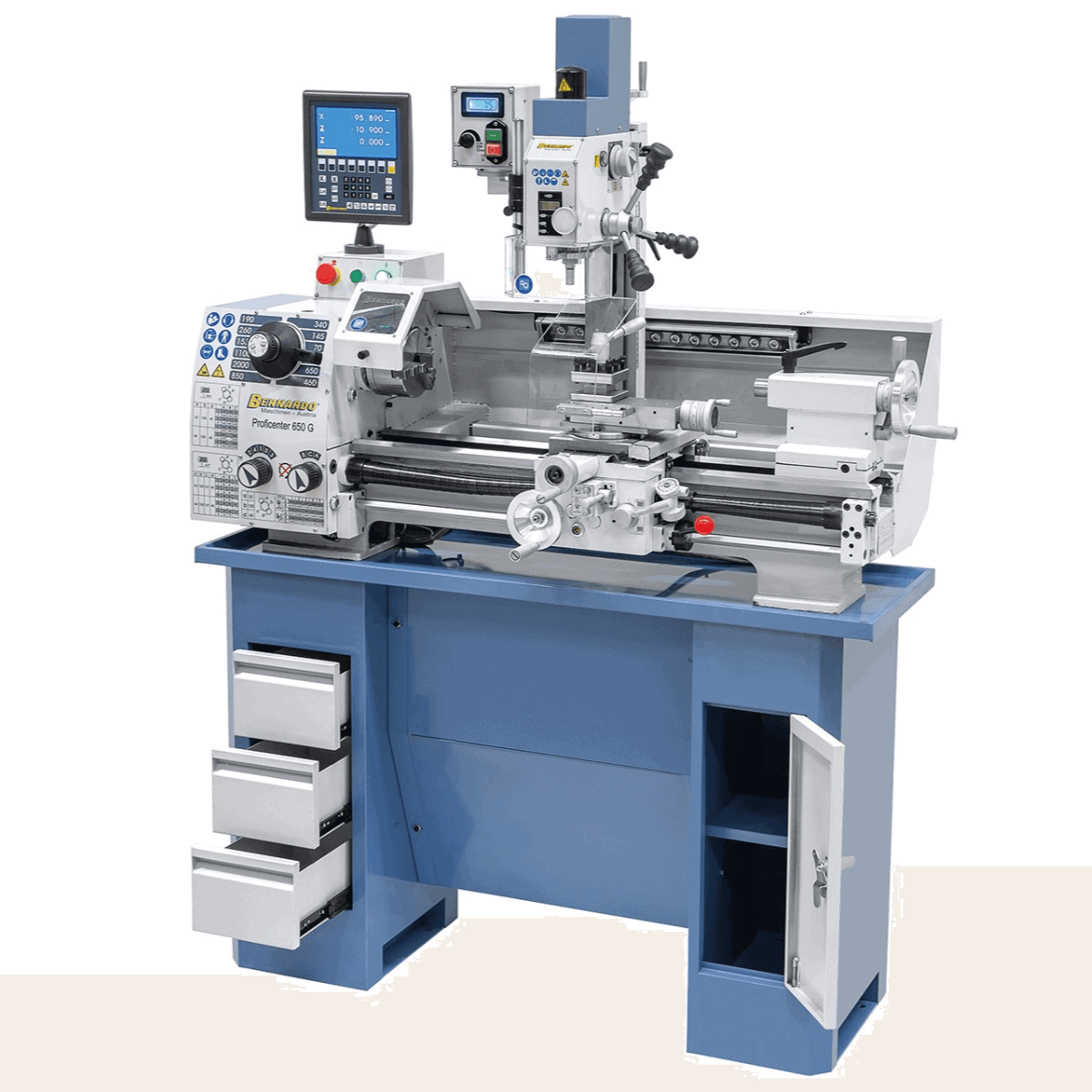 Bernardo Proficenter 650 G / 400 V Fräsdrehmaschine mit 2-Achs-Digitalanzeige