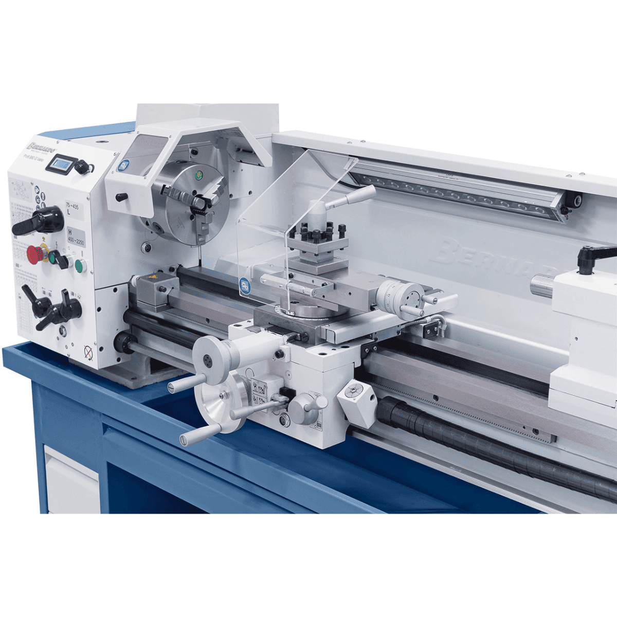 Bernardo Profi 880 G Vario Metalldrehmaschine mit 2-Achsen-Digitalanzeige ES-12 V