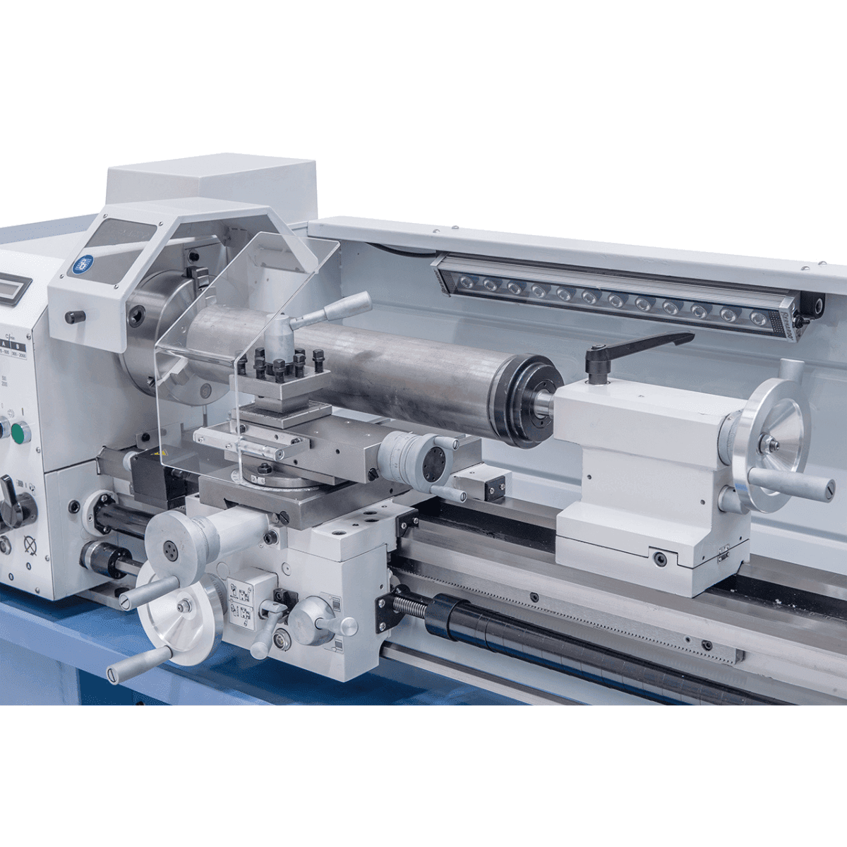 Bernardo Profi 750 Vario Metalldrehmaschine / 230 V mit 2-Achsen-Digitalanzeige