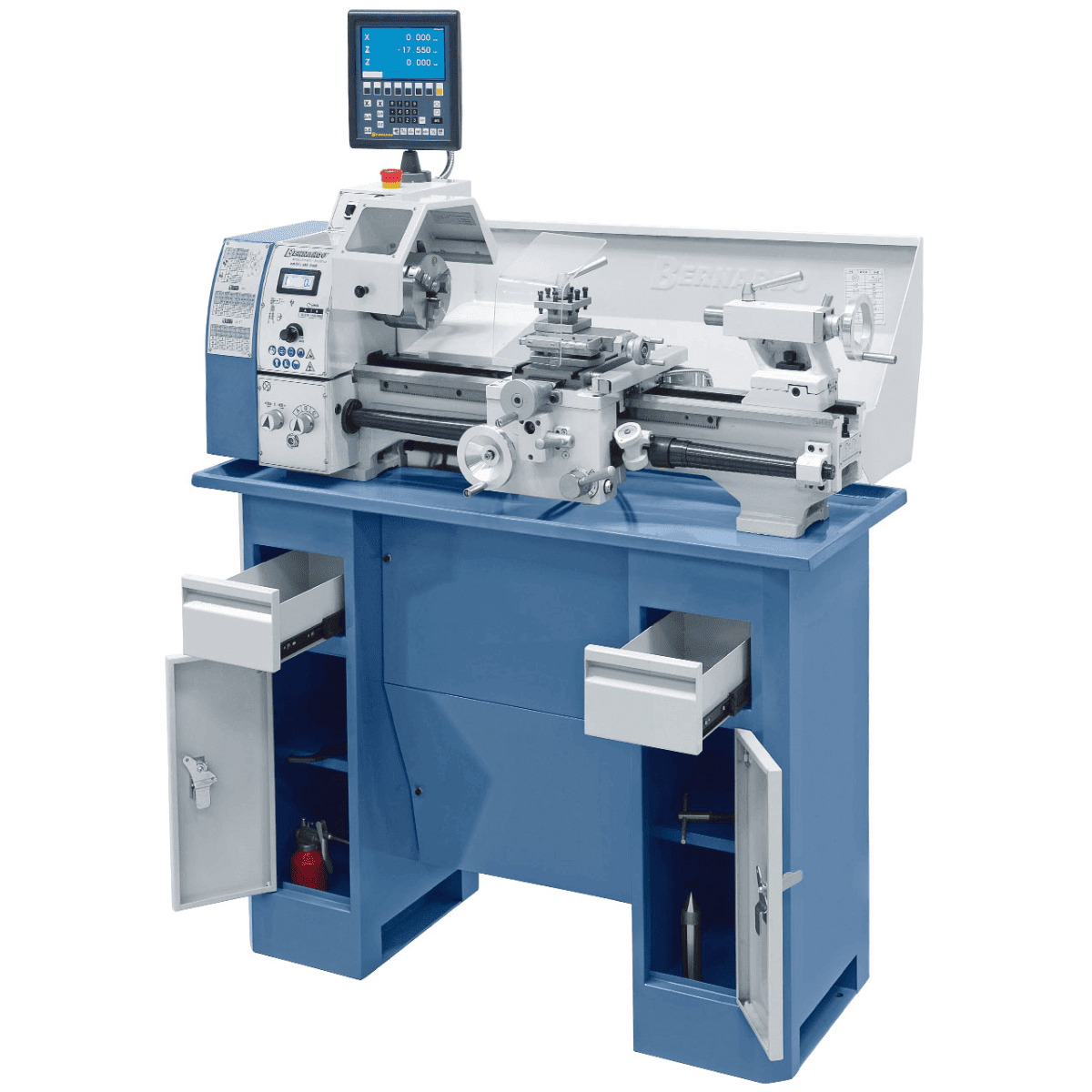 Bernardo Profi 550 Pro / 400V Metalldrehmaschine mit 2-Achsen-Digitalanzeige