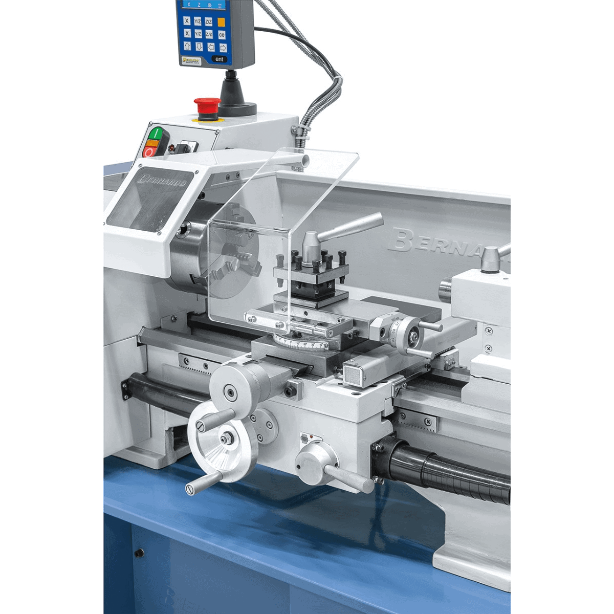 Bernardo Profi 450 S Vario 230V Metalldrehmaschine mit 2-Achsen-Digitalanzeige DT40