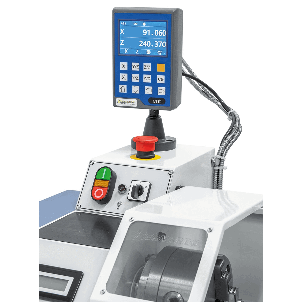 Bernardo Profi 450 S Vario 230V Metalldrehmaschine mit 2-Achsen-Digitalanzeige DT40