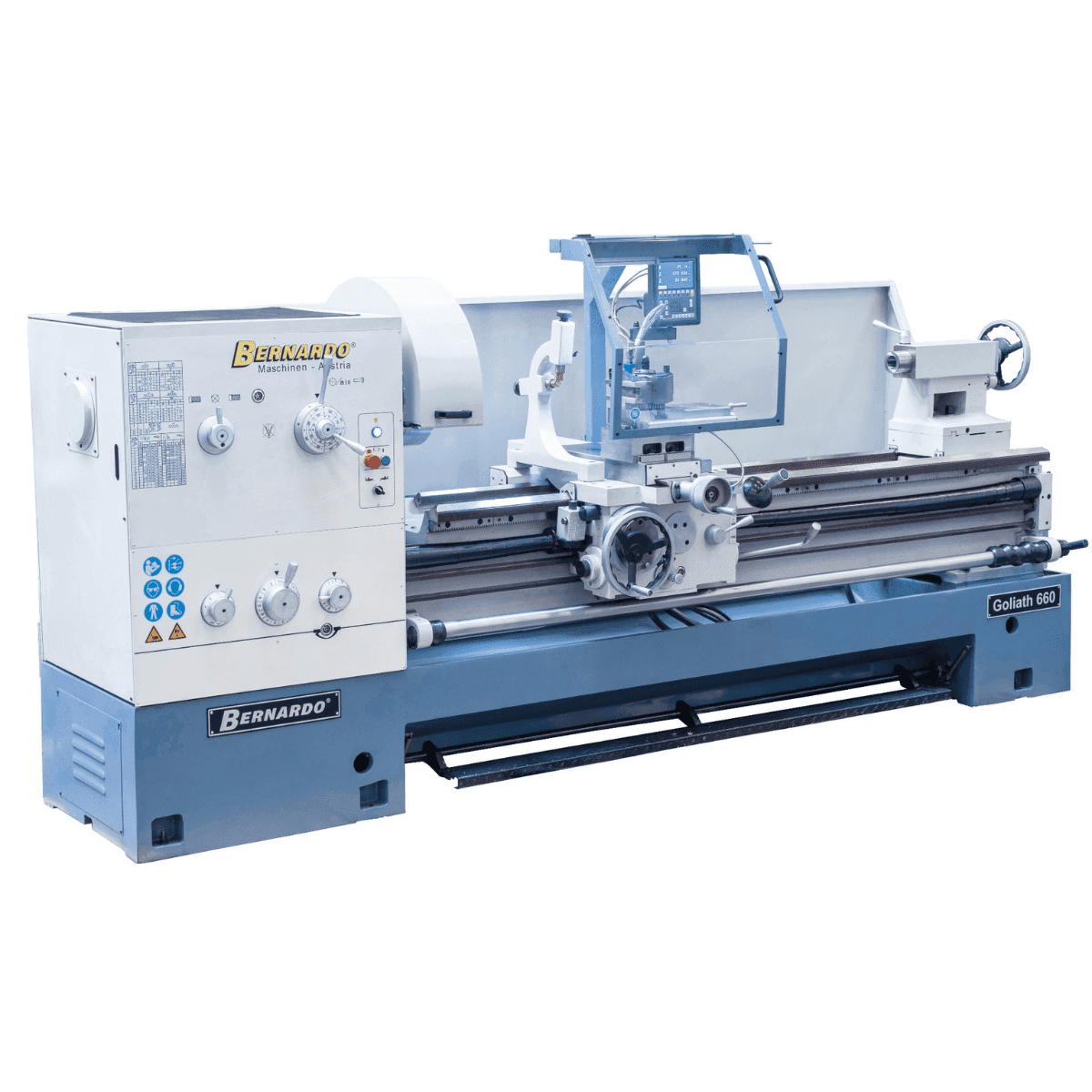 Bernardo Goliath 660 x 2000 Metalldrehmaschine mit 3-Achsen-Digitalanzeige