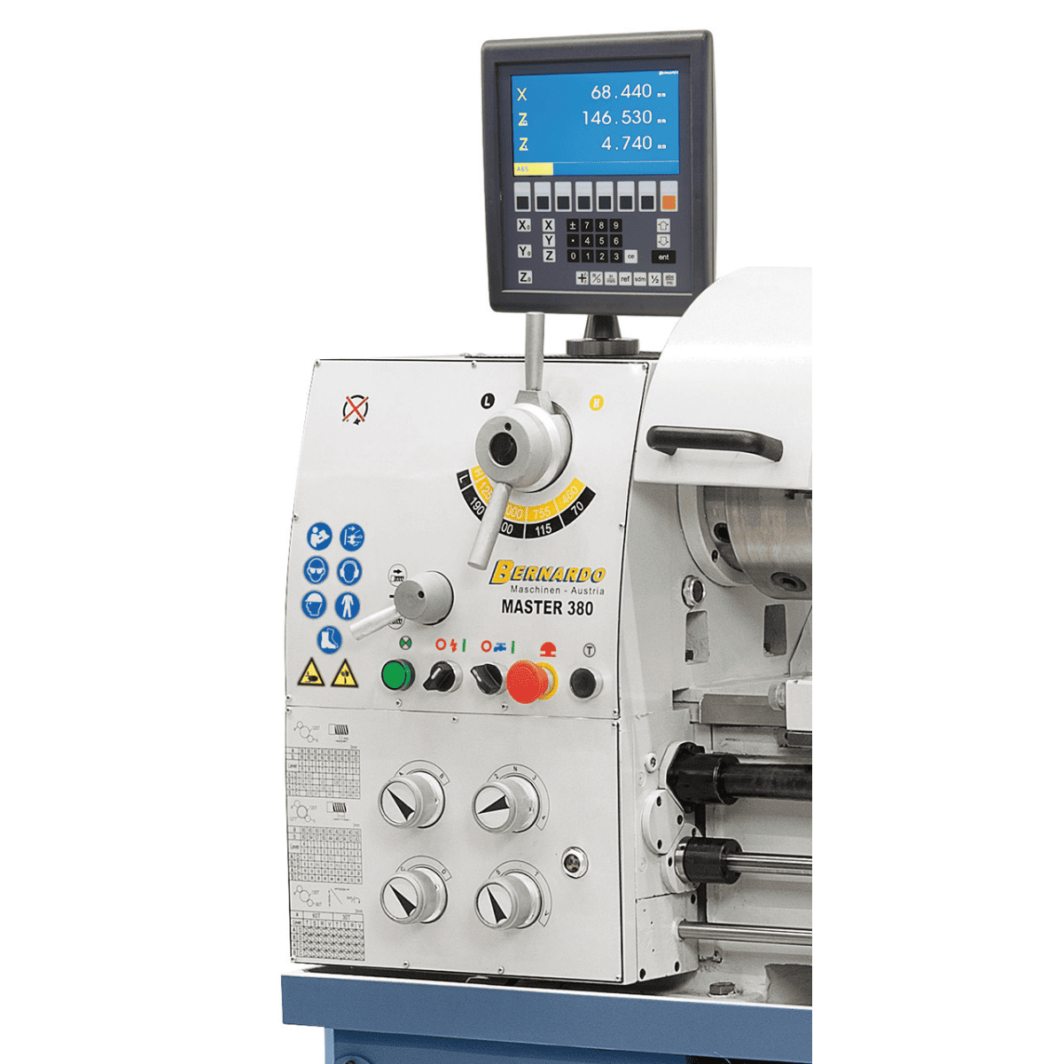 Bernardo Master 380 Universal-Metalldrehmaschine mit Digitalanzeige